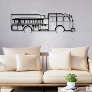 Intra απο ξύλο plywood  Χρώμα wenge 3mm-4mm πάχος - Fire Truck Silhouette Dxf Δίασταση 20x20 cm INTRAFABR-64978230