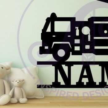 Intra απο ξύλο plywood  Χρώμα wenge 3mm-4mm πάχος - Πινακίδα ονόματος πυροσβεστικού οχήματος Δίασταση 30x20 cm INTRAFABR-64978295 - Image 2