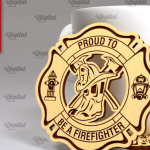 Intra απο ξύλο plywood  Χρώμα wenge 3mm-4mm πάχος - με λέιζερ σουβέρ πυροσβέστης Δίασταση 30x20 cm INTRAFABR-64977524