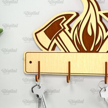 Intra απο ξύλο plywood Χρώμα wenge 3mm-4mm πάχος - Πυροσβεστική θήκη κλειδιού Δίασταση 30x20 cm INTRAFABR-102677191 - Image 1