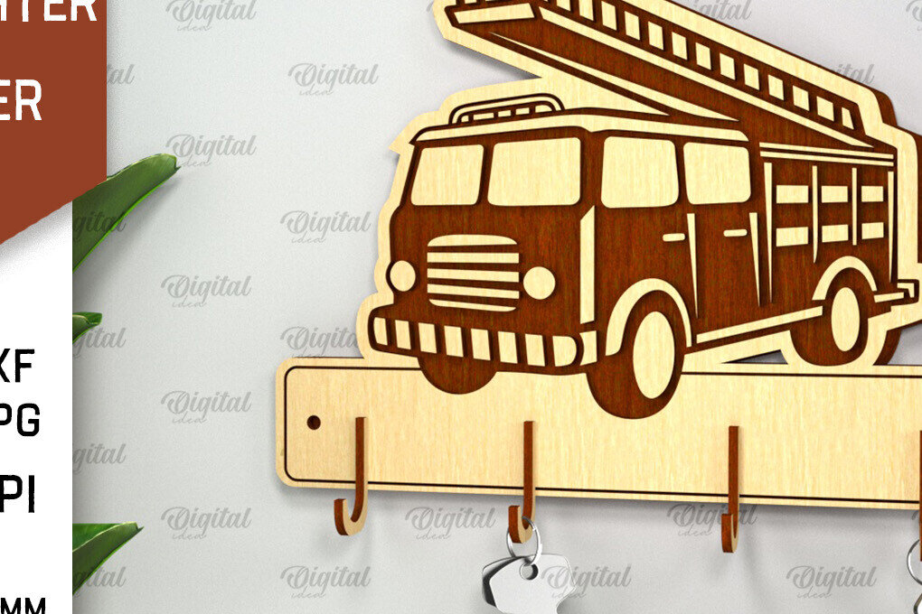 Intra απο ξύλο plywood  Χρώμα wenge 3mm-4mm πάχος - Πυροσβεστική θήκη κλειδιού Δίασταση 30x20 cm INTRAFABR-8181453