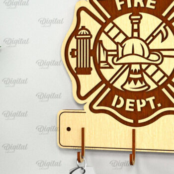 Intra απο ξύλο plywood  Χρώμα wenge 3mm-4mm πάχος - Πυροσβεστική θήκη κλειδιού Δίασταση 30x20 cm INTRAFABR-101941752 - Image 1