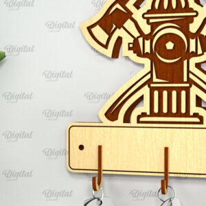 Intra απο ξύλο plywood  Χρώμα wenge 3mm-4mm πάχος - Πυροσβεστική θήκη κλειδιού Δίασταση 30x20 cm INTRAFABR-112768899
