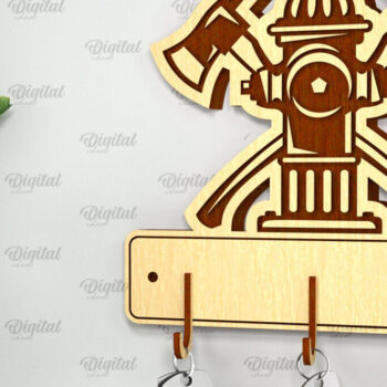 Intra απο ξύλο plywood  Χρώμα wenge 3mm-4mm πάχος - Πυροσβεστική θήκη κλειδιού Δίασταση 30x20 cm INTRAFABR-112768899 - Image 1