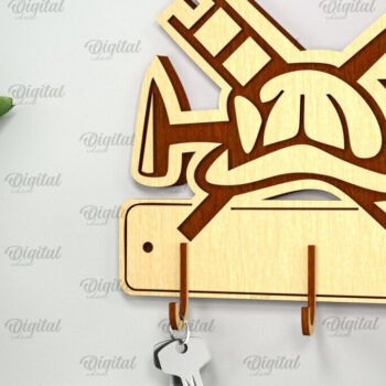 Intra απο ξύλο plywood Χρώμα wenge 3mm-4mm πάχος - Πακέτο κοπής λέιζερ κουμπιών πυροσβεστικής Δίασταση 30x20 cm INTRAFABR-112769075 - Image 4