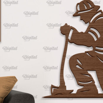 Intra απο ξύλο plywood  Χρώμα wenge 3mm-4mm πάχος - Πυροσβεστική Ξύλινη Διακόσμηση Τοίχων Κοπή Laser Δίασταση 30x20 cm INTRAFABR-102607269 - Image 1