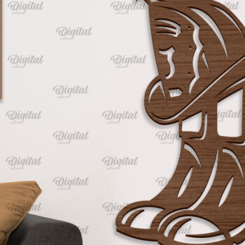 Intra απο ξύλο plywood  Χρώμα wenge 3mm-4mm πάχος - Πυροσβεστική Ξύλινη Διακόσμηση Τοίχων Κοπή Laser Δίασταση 30x20 cm INTRAFABR-123575730 - Image 1