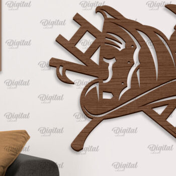 Intra απο ξύλο plywood Χρώμα wenge 3mm-4mm πάχος - Πυροσβεστική Ξύλινη Διακόσμηση Τοίχων Κοπή Laser Δίασταση 30x20 cm INTRAFABR-123575739 - Image 1