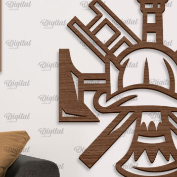 Intra απο ξύλο plywood  Χρώμα wenge 3mm-4mm πάχος - Πυροσβεστική Ξύλινη Διακόσμηση Τοίχων Κοπή Laser Δίασταση 30x20 cm INTRAFABR-123575785 - Image 1