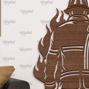 Intra απο ξύλο plywood  Χρώμα wenge 3mm-4mm πάχος - Πυροσβεστική Ξύλινη Διακόσμηση Τοίχων Κοπή Laser Δίασταση 30x20 cm INTRAFABR-123575798