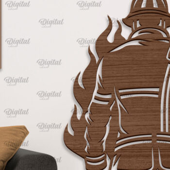 Intra απο ξύλο plywood Χρώμα wenge 3mm-4mm πάχος - Πυροσβεστική Ξύλινη Διακόσμηση Τοίχων Κοπή Laser Δίασταση 30x20 cm INTRAFABR-123575798 - Image 1