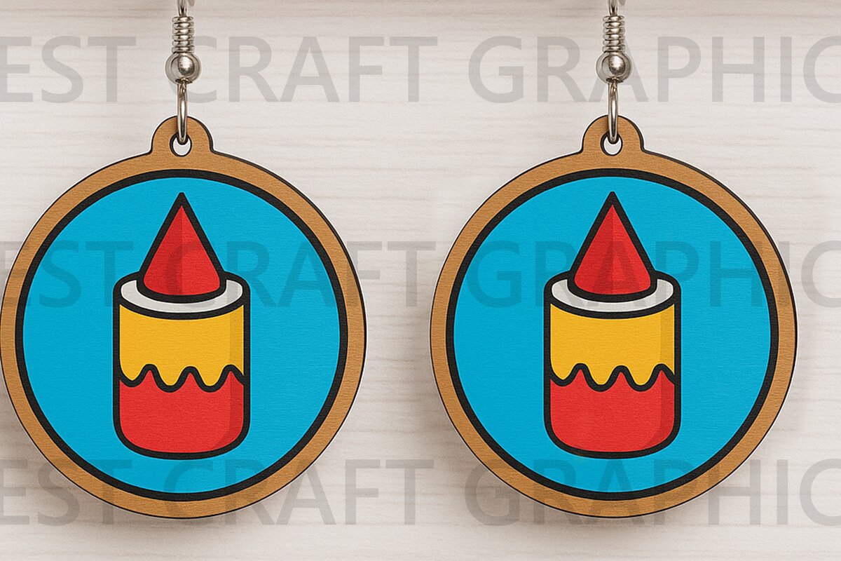 Intra απο ξύλο plywood  Χρώμα wenge 3mm-4mm πάχος - Σκουλαρίκια κοπής με λέιζερ πυροτέχνημα Δίασταση 3x3 cm INTRAFABR-123575816