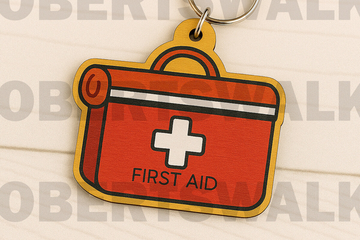 Intra απο ξύλο plywood  Χρώμα wenge 3mm-4mm πάχος - Κιτ πρώτων βοηθειών Μπρελόκ Δίασταση 4x4 cm INTRAFABR-123575707