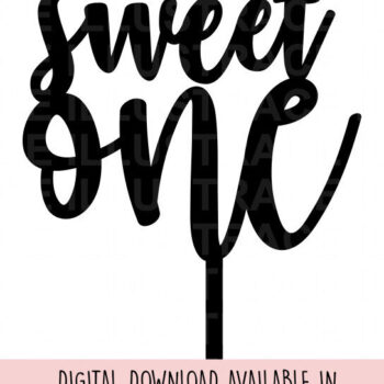 Intra απο ξύλο plywood  Χρώμα wenge 3mm-4mm πάχος - First Birthday Topper, 1ο Birthday Δίασταση 0x8 cm INTRAFABR-121509082 - Image 1