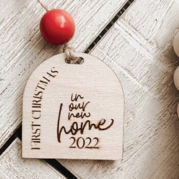 Intra απο ξύλο plywood  Χρώμα wenge 3mm-4mm πάχος - Πρώτα Χριστούγεννα στο Σπίτι Μας Στολίδι Δίασταση 6x6 cm INTRAFABR-121509086 - Image 8