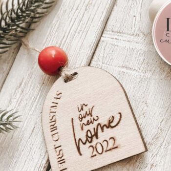 Intra απο ξύλο plywood  Χρώμα wenge 3mm-4mm πάχος - Πρώτα Χριστούγεννα στο Σπίτι Μας Στολίδι Δίασταση 6x6 cm INTRAFABR-121509086 - Image 10