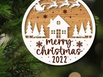 Intra απο ξύλο plywood  Χρώμα wenge 3mm-4mm πάχος - Πρώτη δέσμη Χριστουγεννιάτικων στολιδιών Δίασταση 6x6 cm INTRAFABR-102217435 - Image 3