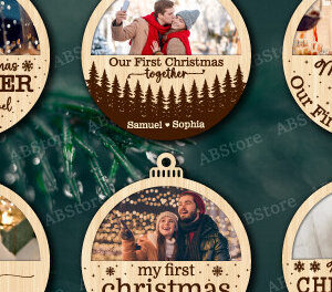 Intra απο ξύλο plywood  Χρώμα wenge 3mm-4mm πάχος - Πρώτη δέσμη χριστουγεννιάτικων στολιδιών φωτογραφιών Δίασταση 6x6 cm INTRAFABR-102288612