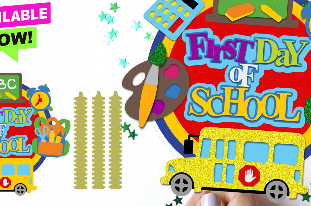 Intra απο ξύλο plywood  Χρώμα wenge 3mm-4mm πάχος - First Day of School Cake Topper 3D Δίασταση 20x20 cm INTRAFABR-99985633