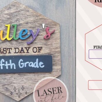 Intra απο ξύλο plywood Χρώμα wenge 3mm-4mm πάχος - Πρώτη μέρα σχολείου Ξύλινη πινακίδα Δίασταση 4x4 cm INTRAFABR-98419395 - Image 1