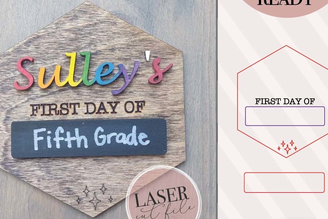 Intra απο ξύλο plywood  Χρώμα wenge 3mm-4mm πάχος - Πρώτη μέρα σχολείου Ξύλινη πινακίδα Δίασταση 4x4 cm INTRAFABR-98419395