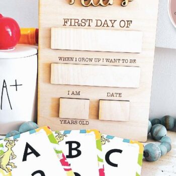 Intra απο ξύλο plywood Χρώμα wenge 3mm-4mm πάχος - Πρώτη μέρα σχολείου Ξύλινη πινακίδα Δίασταση 4x4 cm INTRAFABR-123373917 - Image 4