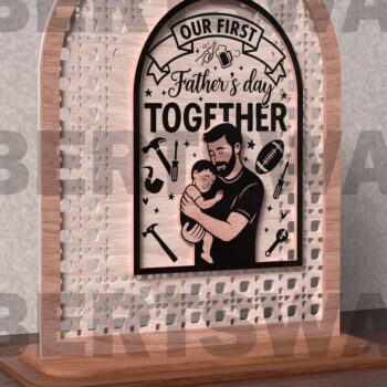 Intra απο ξύλο plywood  Χρώμα wenge 3mm-4mm πάχος - Πρώτη Γιορτή του Πατέρα μαζί Σ Δίασταση 20x20 cm INTRAFABR-115554842 - Image 1