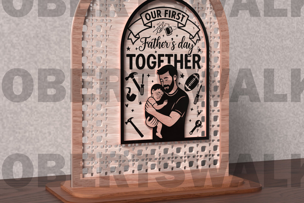 Intra απο ξύλο plywood  Χρώμα wenge 3mm-4mm πάχος - Πρώτη Γιορτή του Πατέρα μαζί Σ Δίασταση 20x20 cm INTRAFABR-115554842