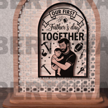 Intra απο ξύλο plywood  Χρώμα wenge 3mm-4mm πάχος - Πρώτη Γιορτή του Πατέρα μαζί Σ Δίασταση 20x20 cm INTRAFABR-115554842 - Image 2