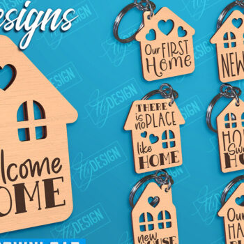 Intra απο ξύλο plywood Χρώμα wenge 3mm-4mm πάχος - Πακέτο κοπής λέιζερ για μπρελόκ για πρώτη φορά στο σπίτι Δίασταση 4x4 cm INTRAFABR-11587013 - Image 1