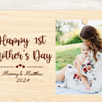 Intra απο ξύλο plywood  Χρώμα wenge 3mm-4mm πάχος - Πρώτη κορνίζα για τη γιορτή της μητέρας Δίασταση 8x6 cm INTRAFABR-102680700 - Image 2