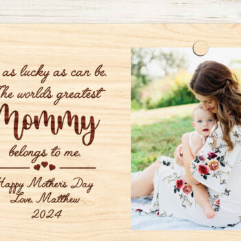 Intra απο ξύλο plywood  Χρώμα wenge 3mm-4mm πάχος - Πρώτη κορνίζα για τη γιορτή της μητέρας Δίασταση 8x6 cm INTRAFABR-91011053 - Image 2