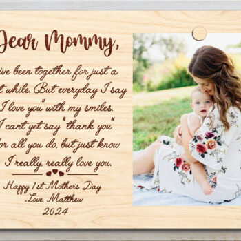 Intra απο ξύλο plywood  Χρώμα wenge 3mm-4mm πάχος - Πρώτη κορνίζα για τη γιορτή της μητέρας Δίασταση 8x6 cm INTRAFABR-24376945 - Image 1