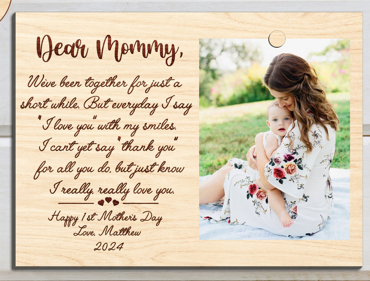 Intra απο ξύλο plywood  Χρώμα wenge 3mm-4mm πάχος - Πρώτη κορνίζα για τη γιορτή της μητέρας Δίασταση 8x6 cm INTRAFABR-24376945