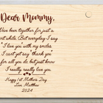 Intra απο ξύλο plywood  Χρώμα wenge 3mm-4mm πάχος - Πρώτη κορνίζα για τη γιορτή της μητέρας Δίασταση 8x6 cm INTRAFABR-24376945 - Image 3