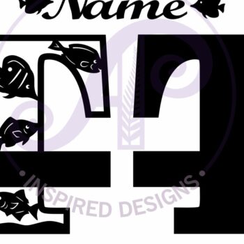 Intra απο ξύλο plywood  Χρώμα wenge 3mm-4mm πάχος - Μονόγραμμα Fish Capital Letter T Δίασταση 30x20 cm INTRAFABR-31818107 - Image 3