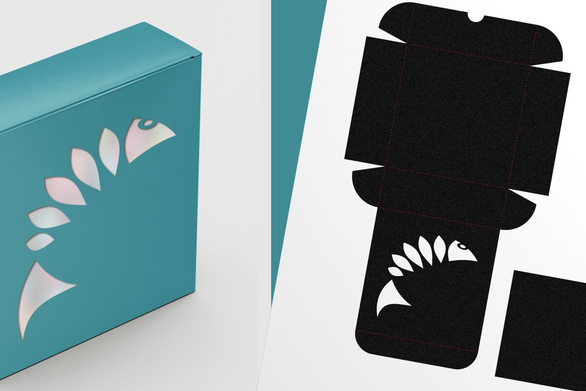 Intra απο ξύλο plywood  Χρώμα wenge 3mm-4mm πάχος - Πρότυπο λεπτού τετράγωνου κιβωτίου αποκοπής ψαριών 4 Δίασταση 6x6 cm INTRAFABR-83932639