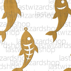 Intra απο ξύλο plywood  Χρώμα wenge 3mm-4mm πάχος - Σκουλαρίκια ψαριού , Σκουλαρίκια από συνθετικό δέρμα Δίασταση 3x3 cm INTRAFABR-117239827