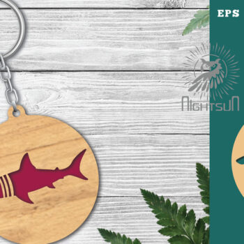 Intra απο ξύλο plywood  Χρώμα wenge 3mm-4mm πάχος - Μπρελόκ Fish 3 Δίασταση 4x4 cm INTRAFABR-67686514 - Image 1