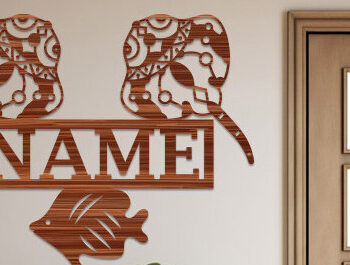 Intra απο ξύλο plywood  Χρώμα wenge 3mm-4mm πάχος - Πακέτο Sin Sign για το όνομα ψαριού Δίασταση 30x20 cm INTRAFABR-102185825 - Image 5