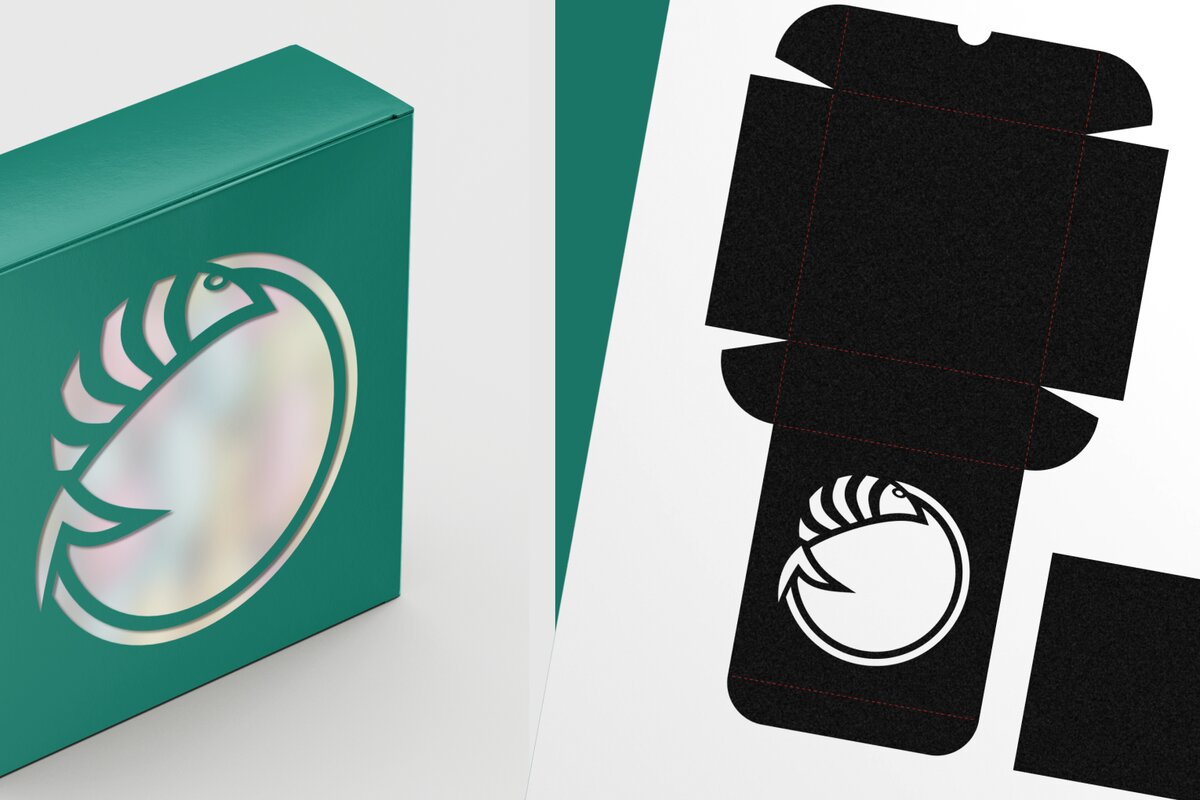 Intra απο ξύλο plywood  Χρώμα wenge 3mm-4mm πάχος - Λεπτό τετράγωνο κουτί δώρου Fish Round Cutout 1 Δίασταση 6x6 cm INTRAFABR-119596117