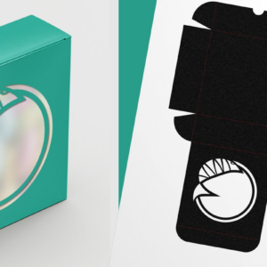 Intra απο ξύλο plywood  Χρώμα wenge 3mm-4mm πάχος - Λεπτό τετράγωνο κουτί δώρου Fish Round Cutout 2 Δίασταση 6x6 cm INTRAFABR-113585141