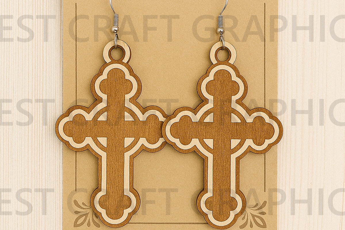 Intra απο ξύλο plywood  Χρώμα wenge 3mm-4mm πάχος - Fish Symbol Earrings – Jesus Ichthys Δίασταση 3x3 cm INTRAFABR-95575210