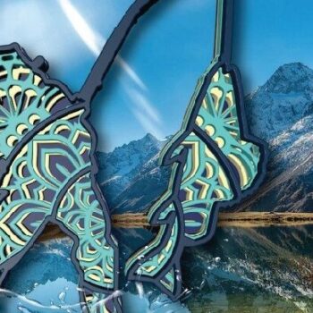 Intra απο ξύλο plywood Χρώμα wenge 3mm-4mm πάχος - Fisher Man, αποκοπής λέιζερ, στρώσεις Δίασταση 30x20 cm INTRAFABR-112381480 - Image 5