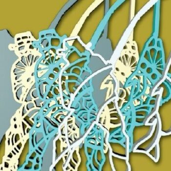 Intra απο ξύλο plywood Χρώμα wenge 3mm-4mm πάχος - Fisher Man, αποκοπής λέιζερ, στρώσεις Δίασταση 30x20 cm INTRAFABR-112381480 - Image 8