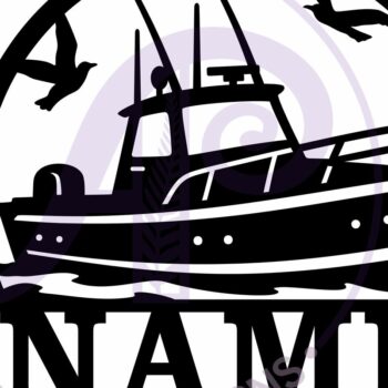 Intra απο ξύλο plywood  Χρώμα wenge 3mm-4mm πάχος - Πινακίδα τέχνης τοίχου ονόματος αλιευτικού σκάφους, Δίασταση 40x50 cm INTRAFABR-119257289 - Image 6