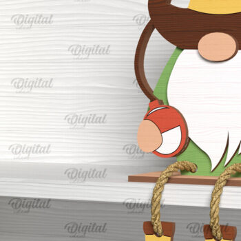 Intra απο ξύλο plywood Χρώμα wenge 3mm-4mm πάχος - Πακέτο κοπής λέιζερ Fishing Gnomes Δίασταση 30x20 cm INTRAFABR-112208943 - Image 6