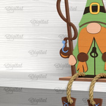 Intra απο ξύλο plywood Χρώμα wenge 3mm-4mm πάχος - Πακέτο κοπής λέιζερ Fishing Gnomes Δίασταση 30x20 cm INTRAFABR-112208943 - Image 7