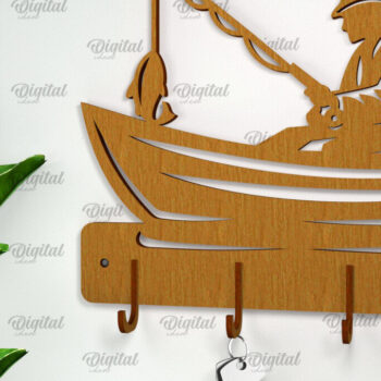 Intra απο ξύλο plywood  Χρώμα wenge 3mm-4mm πάχος - Πακέτο κοπής λέιζερ κουμπιών για ψάρεμα Δίασταση 30x20 cm INTRAFABR-122976604 - Image 5