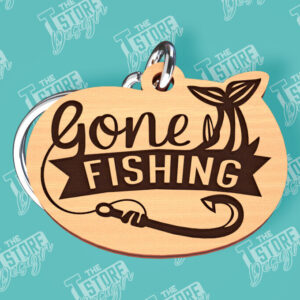 Intra απο ξύλο plywood  Χρώμα wenge 3mm-4mm πάχος - Μπρελόκ ψαρέματος | Fisherman Design |CNC Δίασταση 4x4 cm INTRAFABR-96562354